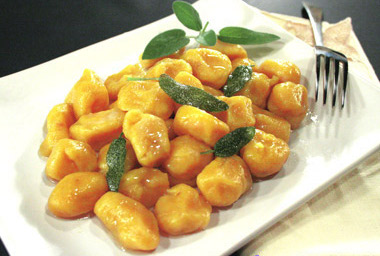 gnocchi zucca salvia abóbora