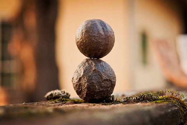 Pedras equilíbrio harmonia