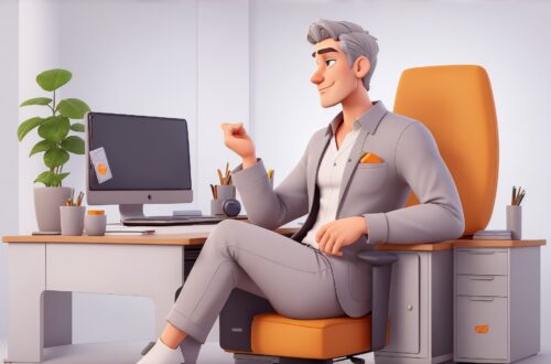 Rafael pensativo no seu escritório